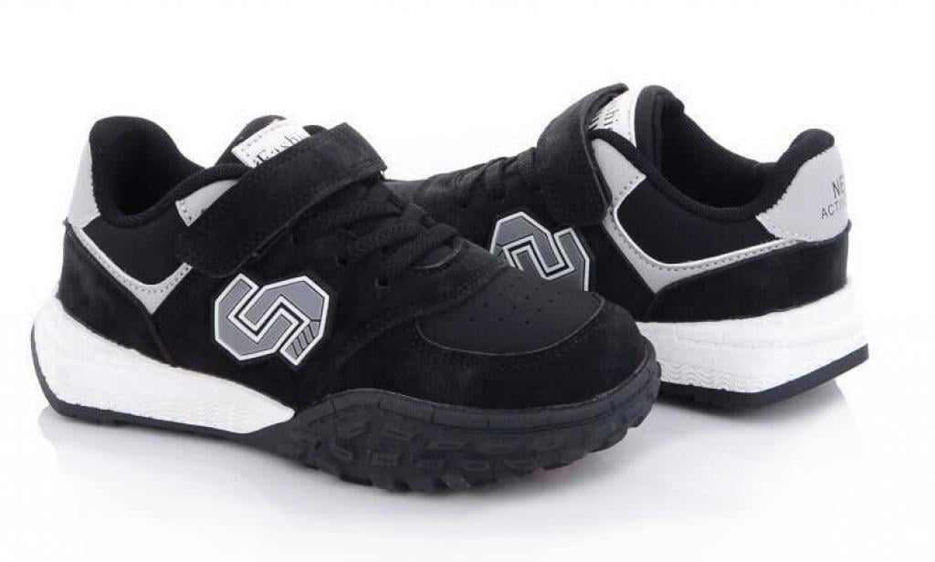 Кроссовки для мальчиков р. 32 Черно-белый (705)