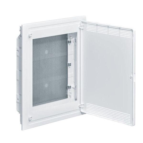 Щит Hager Golf 3-рядный для ММ-оборудования с внутренней установкой и белыми пластиковыми перфорированными дверьми (VF318PZF)