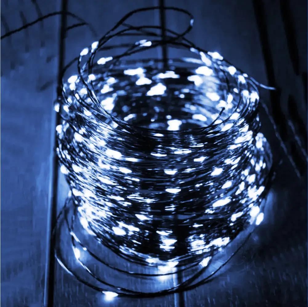 Гірлянда нитка Роса 20 м з пультом м 200LED від USB зелений провід холодний білий - фото 10 Гірлянда нитка Роса 20 м з пультом м 200LED від USB зелений провід холодний білий - фото 10