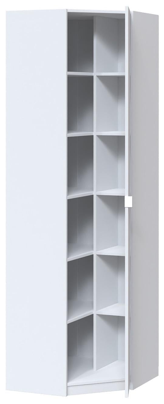 Шафа з полицями Мастер Форм Тетріс компактна кутова 620х376х2000 Білий (33049) Шафа з полицями Мастер Форм Тетріс компактна кутова 620х376х2000 Білий (33049)