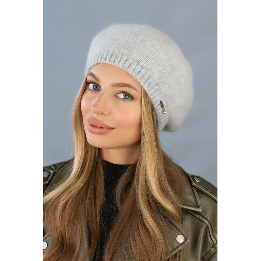 Берет шерстяной женский Braxton 7240 one size Светло-серый