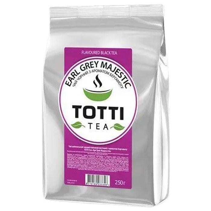 Чай чорний крупнолистовий Totti Tea Ерл Грей Маджестік 250 г