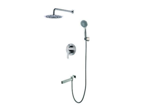 Душевая система встраиваемая KOER KI-66016-02 нержавеющая сталь (KR4792)