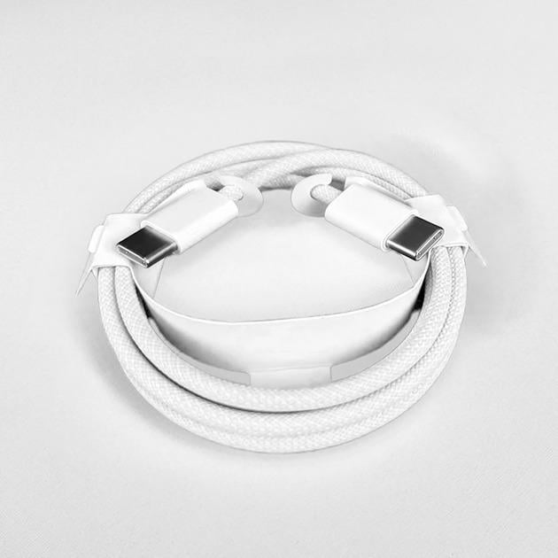 Кабель для заряджання смартфона USB-C to USB-C, 1м, білий (шнур тайп-с) (1010935-White) - фото 4 Кабель для заряджання смартфона USB-C to USB-C, 1м, білий (шнур тайп-с) (1010935-White) - фото 4