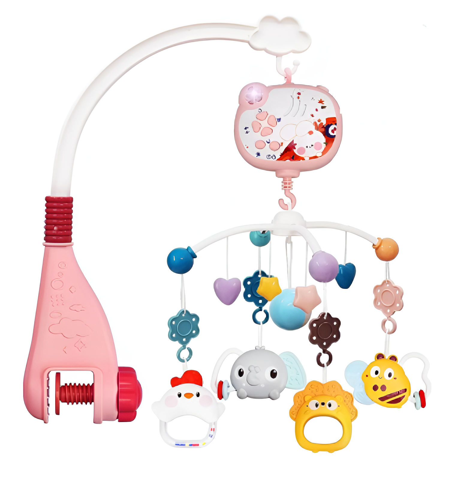 Карусель на кроватку музыкальная WToys Звездные сны колыбельные/регулировка громкости/таймер/проектор Розовый (32579) Карусель на кроватку музыкальная WToys Звездные сны колыбельные/регулировка громкости/таймер/проектор Розовый (32579)