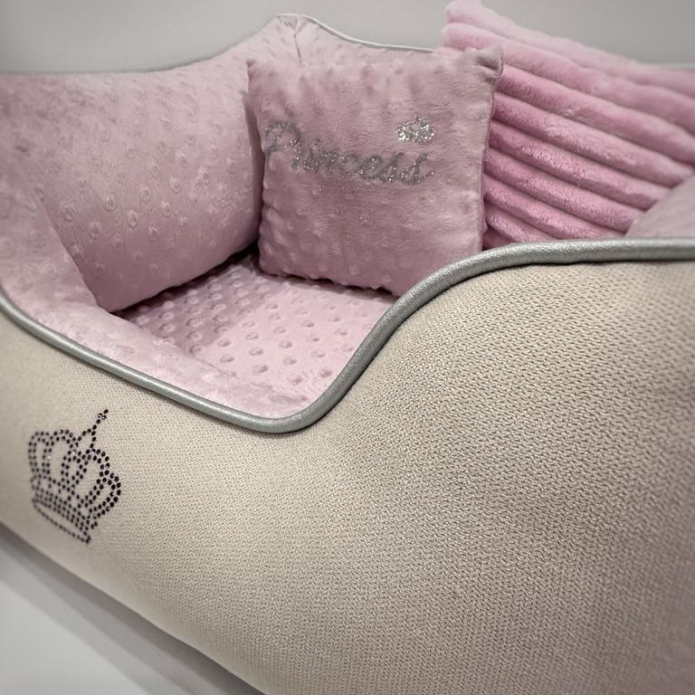 Лежанка для тварин Princess Amore mio Cane брідж до 8 кг 55х55х23 см (DB-0095) - фото 2