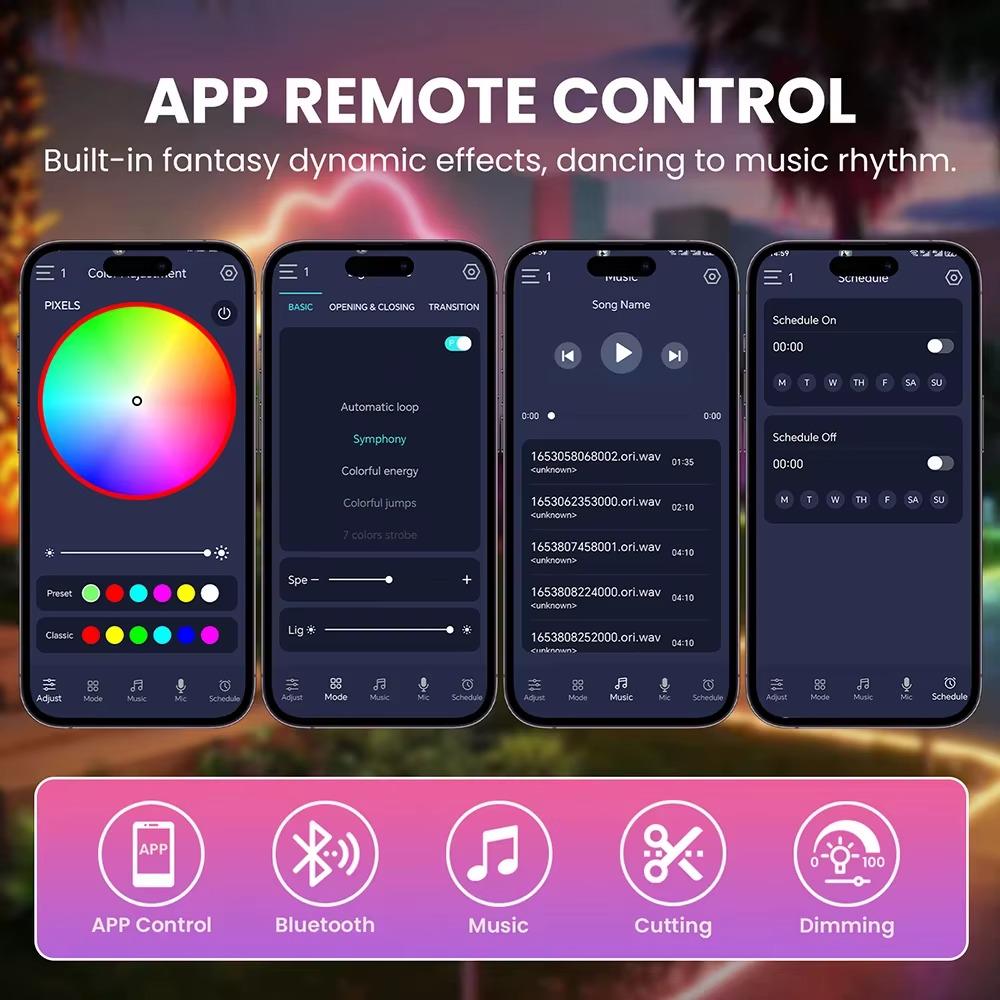 Стрічка світлодіодна Ribbon RC-16781 RGB Multicolor USB з пультом гнучка 5 м (784780710) - фото 5