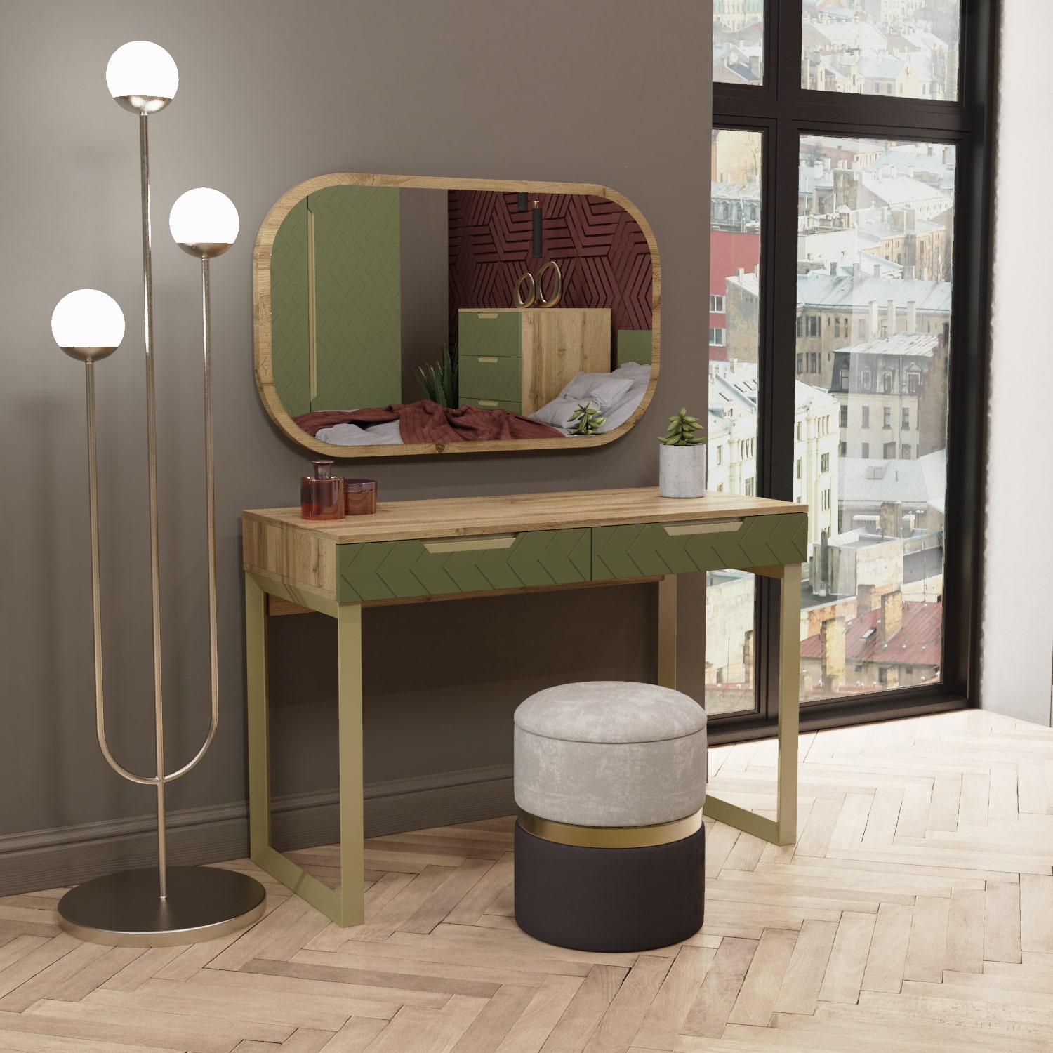 Стіл Art in Head Swan 1100x775x500 мм Балі зелений (105020104) - фото 2