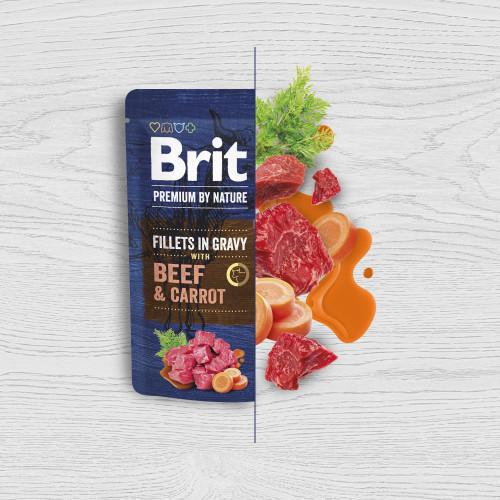 Корм влажный Brit Premium Fillets in Gravy Multipack для собак филе в соусе 12 шт х 85 г - фото 5
