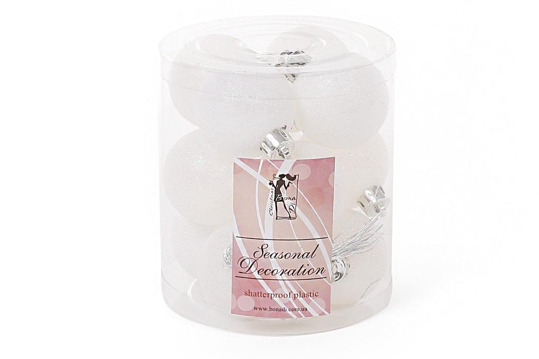 Набор новогодних шаров BonaDi пластик 12 шт. D 4 см (147-107)