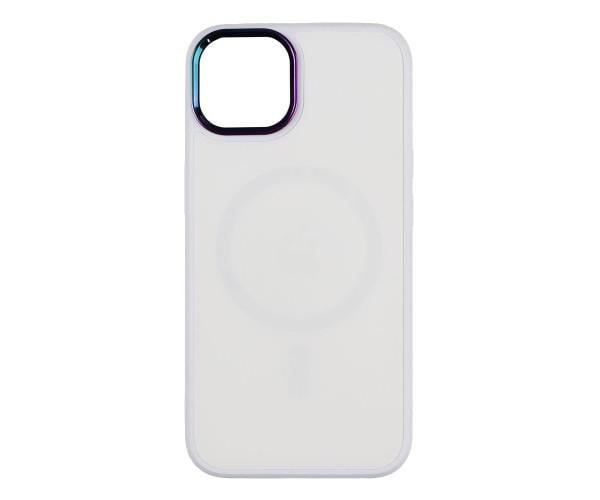 Чехол накладка TPU + PC Foggy with Magsafe для Apple Iphone 14 White