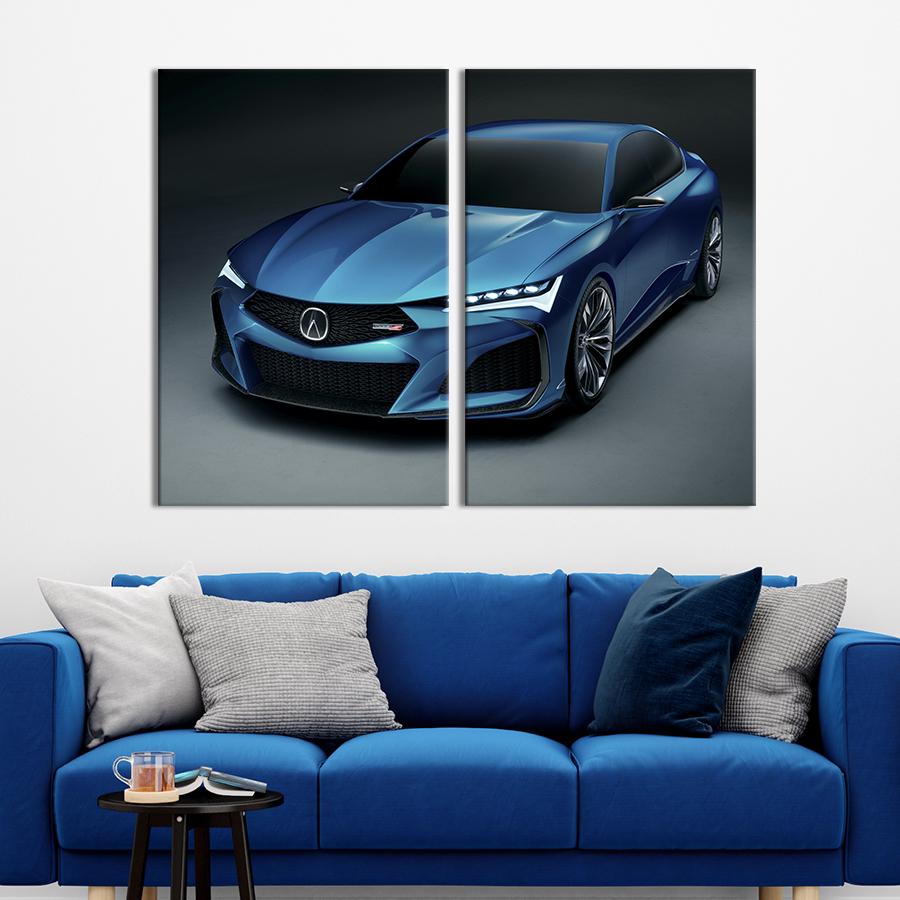 Картина на холсте Стильный спорткар Acura Type S 111x81 см (1246-2)