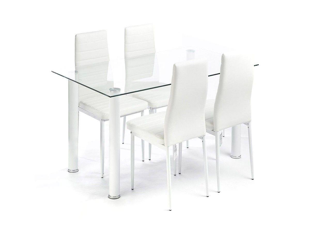 Комплект кухонной мебели Home Fest Panana стол 4 кресла Белый (2696950063) - фото 2 Комплект кухонной мебели Home Fest Panana стол 4 кресла Белый (2696950063) - фото 2