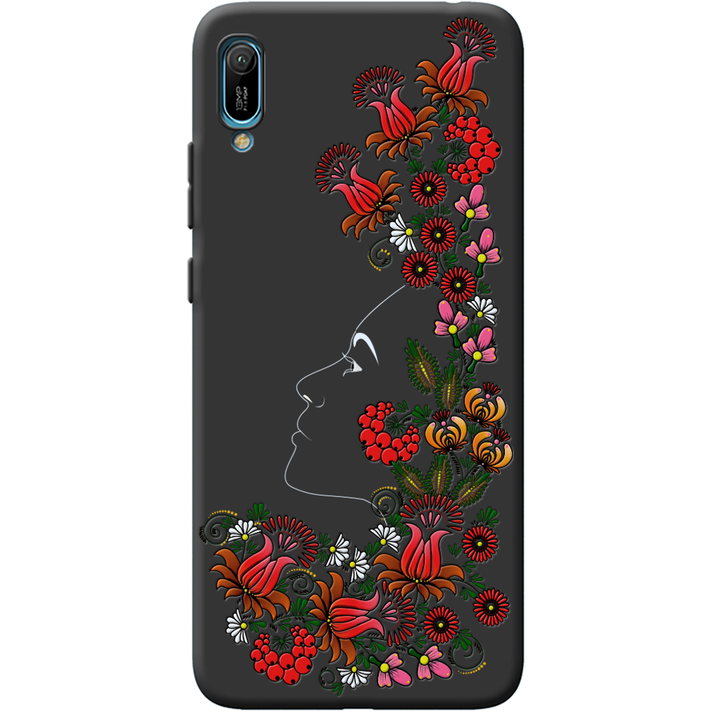 Чехол Boxface Huawei Y6 2019 3D Ukrainian Muse Черный силикон (36451-bk64-40871)