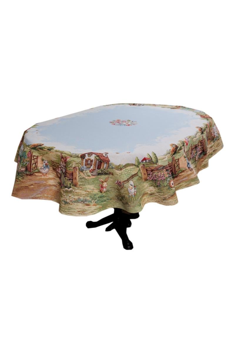 Скатерть овальная Прованс Настроение 136х240 см (044266) Скатерть овальная Прованс Настроение 136х240 см (044266)