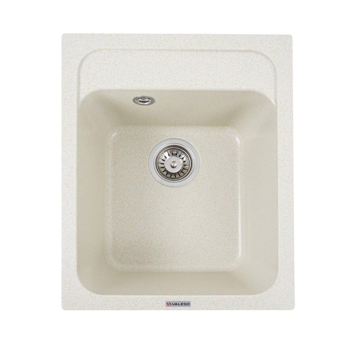Мойка гранитная Valeso Korrado 400х500 врезная прямоугольная Песочный матовый (PLTM-SP000047850)