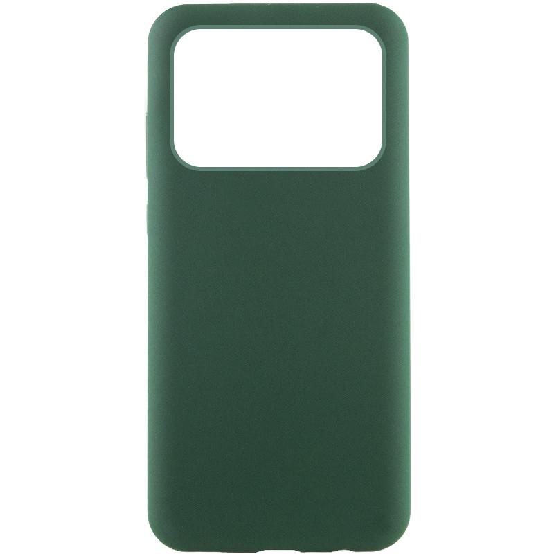 Противоударный чехол Silicone Cover Lakshmi (AAA) для Xiaomi Poco X6 Pro Зеленый / Cyprus Green