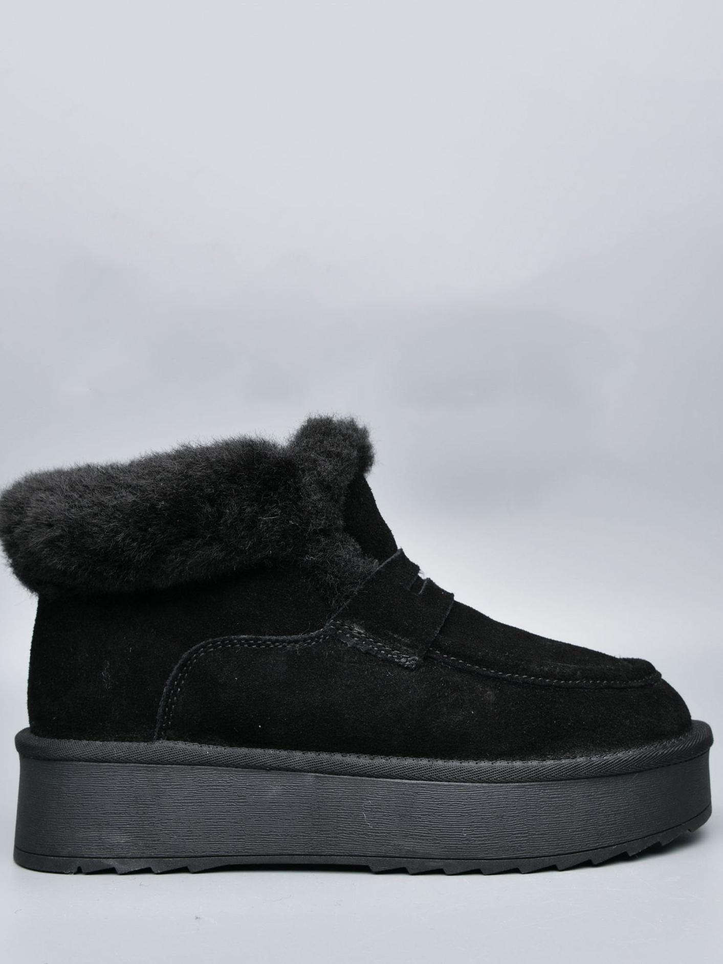 Замшеві уггі на овчині Stilli UGN130-1 р. 41 Чорний