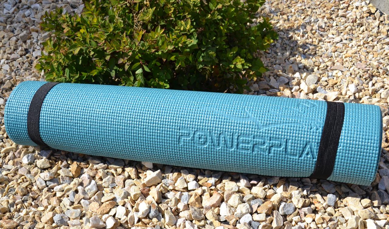 Коврик для йоги и фитнеса PowerPlay 4010 PVC Yoga Mat Зеленый (20176187) - фото 10