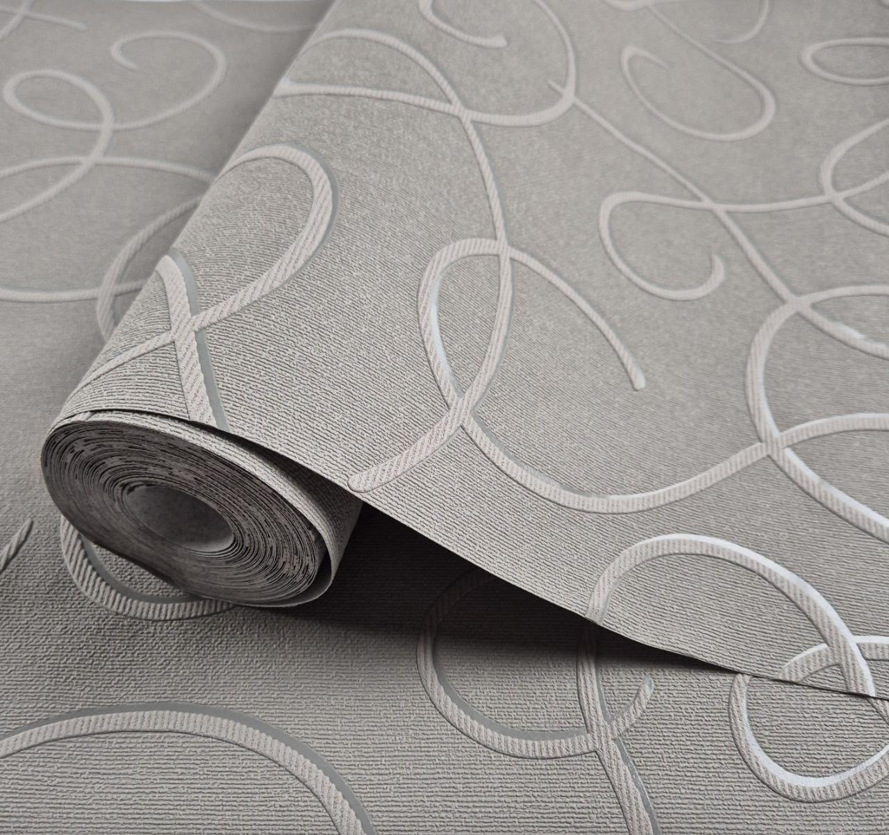 Обои виниловые для гостиной/спальни или коридора Marburg 81423 с текстурным рисунком 0,53х10,05 м Кофейный (2785922233)