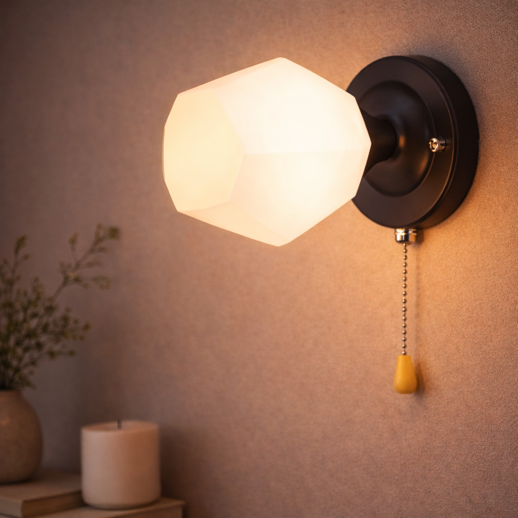 Бра Sirius с плафоном нестандартной формы под лампу Е27 Черный/Хром (B N6094/1W BK+CR)