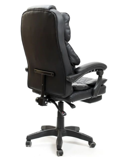 Кресло офисное Diego Comfort Pro эргономичное с подставкой для ног Черный