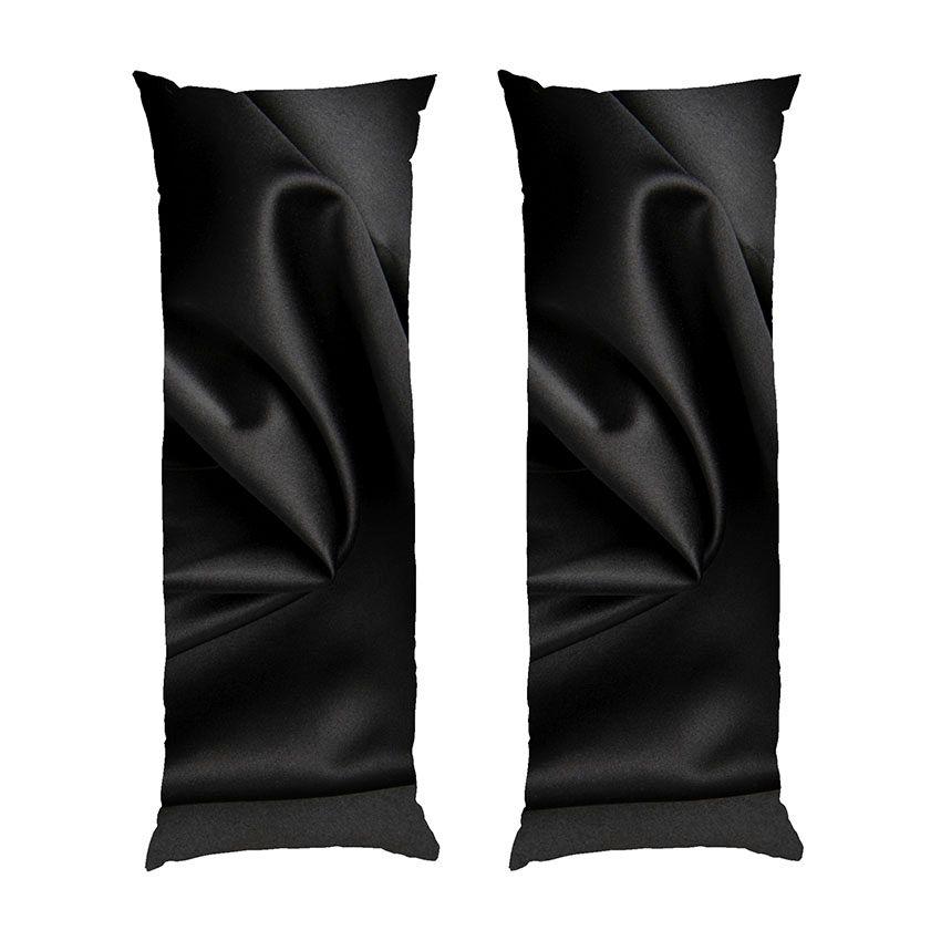 Подушка дакимакура Wavy black fabric габардин 150х50 см (114227-3)