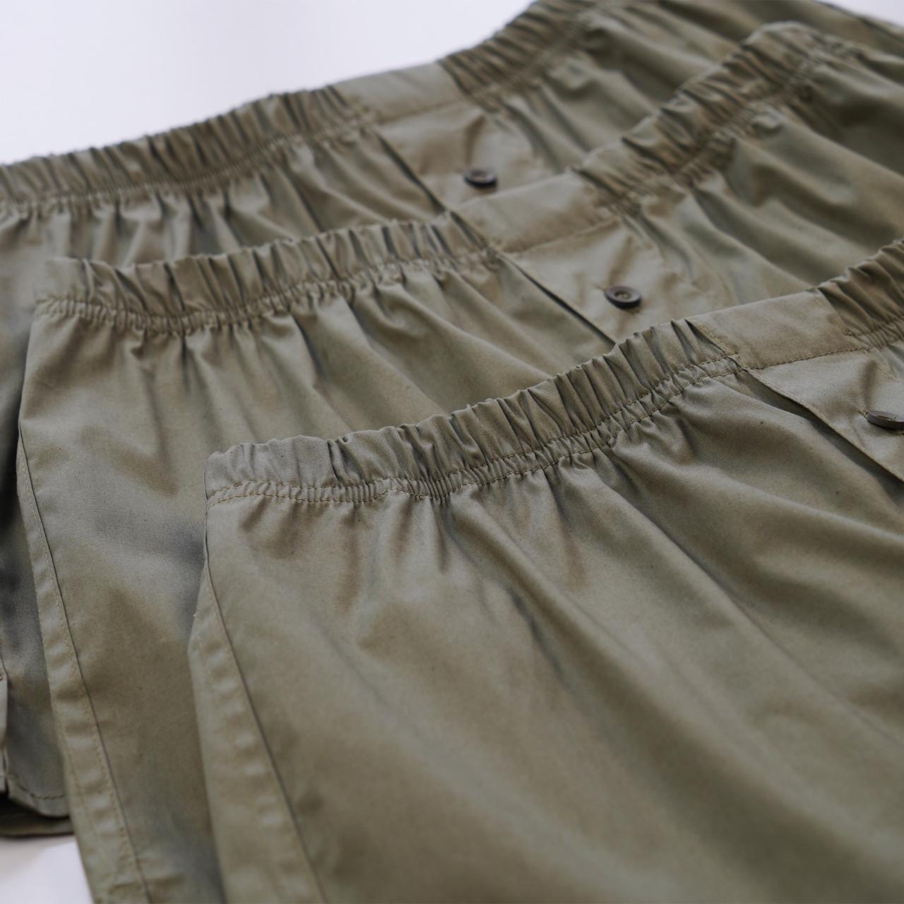 Комплект трусов из хлопка UATAC 3 шт. 3XL Олива (2741509504) - фото 2