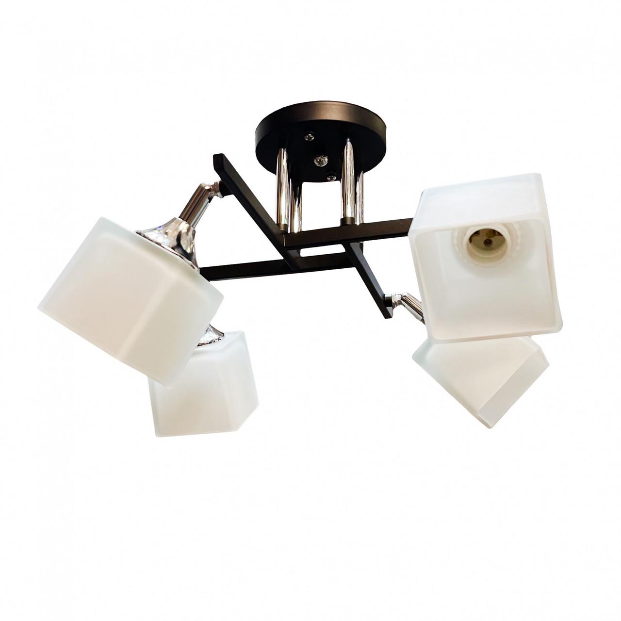 Люстра Sirius хай тек на 4 поворотні плафони Чорний (193502/4)