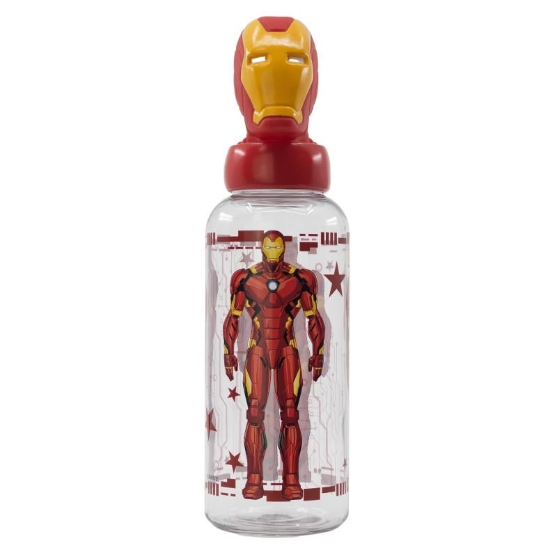 Бутылка детская Stor Avengers Iron Man 560 мл 25x7x7 см Прозрачный с красным (28431620)