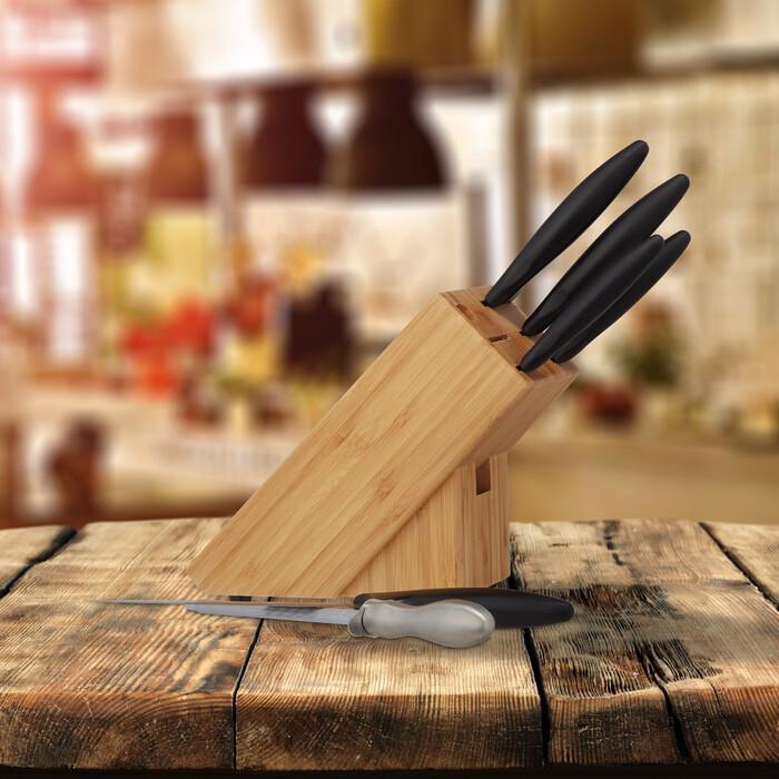 Держатель для ножей Relaxdays из дерева (1867313) - фото 2 Держатель для ножей Relaxdays из дерева (1867313) - фото 2