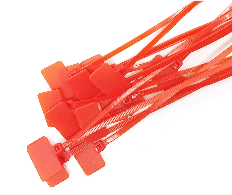 Стяжки нейлоновые с маркером 4х150 мм. 100 шт. Красный (YUT_V9193)