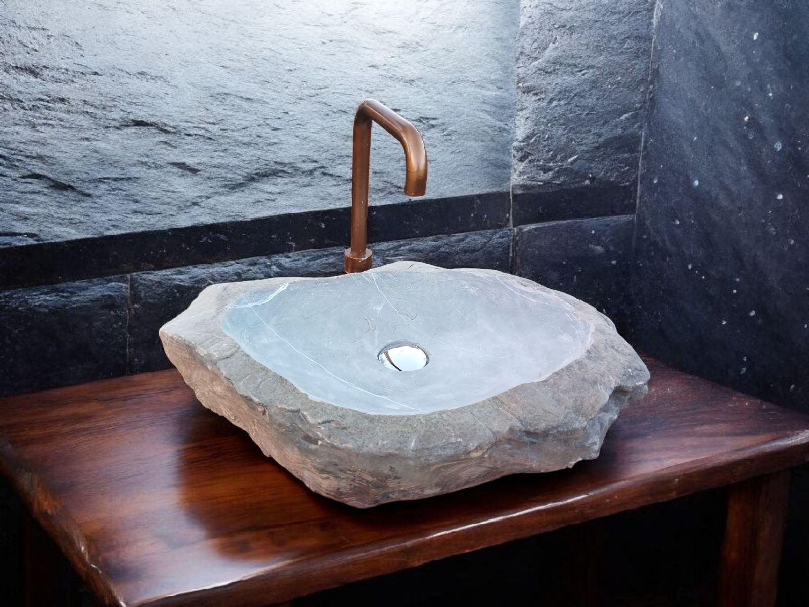 Раковина из натурального камня 60х40х10 см