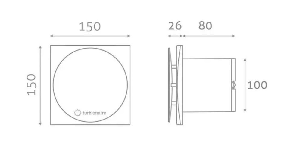 Витяжний вентилятор Turbionaire MIO 100 TW (MIO100TW) - фото 6