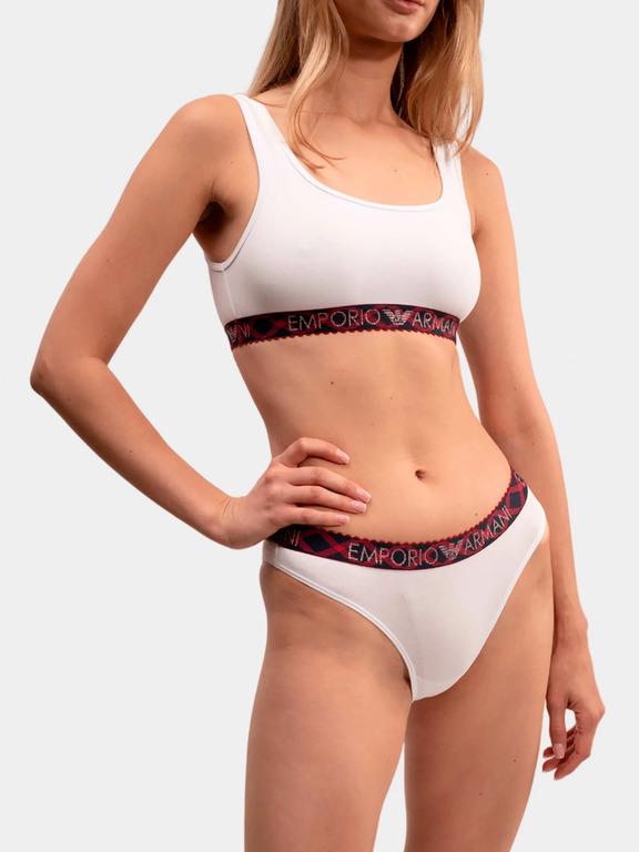 Комплект білизни жіночої Emporio Armani М Білий (3F225-164758біл) - фото 3 Комплект білизни жіночої Emporio Armani М Білий (3F225-164758біл) - фото 3