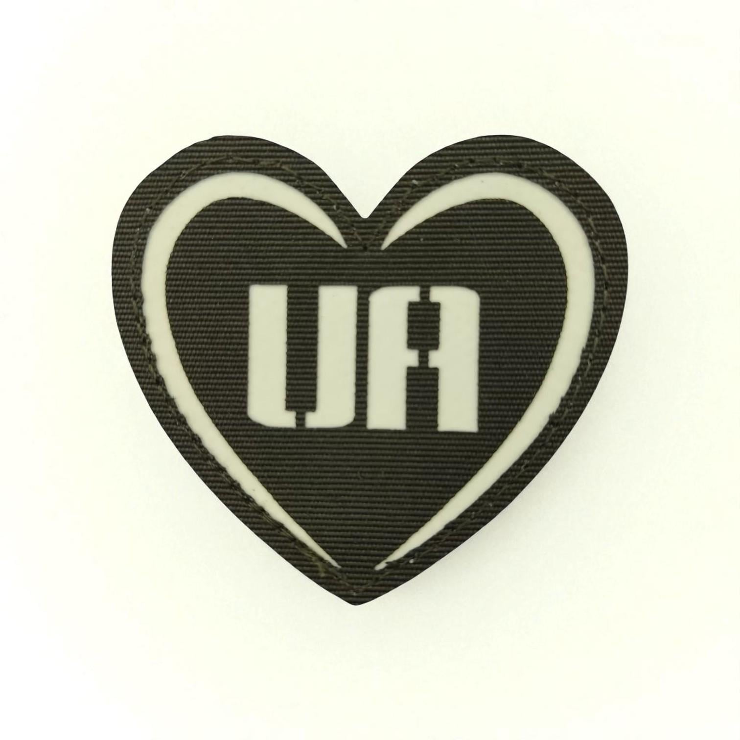 Шеврон Laser Cut Люблю Украину UA Хаки