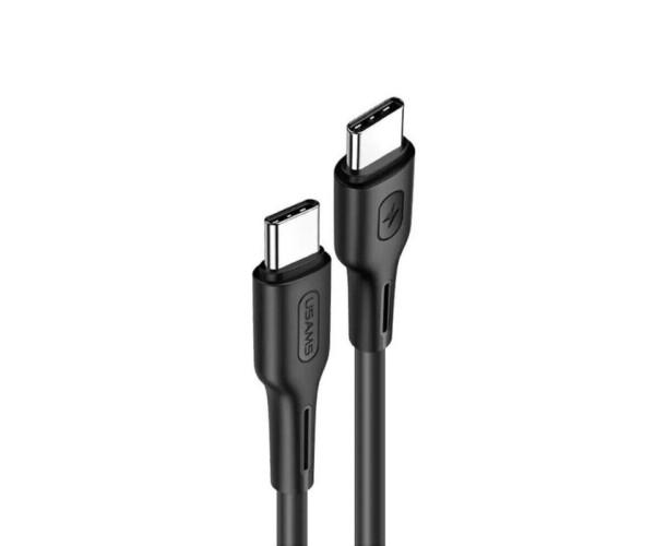 Кабель Data Usams US-SJ459 U43 Type-C-Type-C 100W 1,2 м Black (06SJ459USB01)