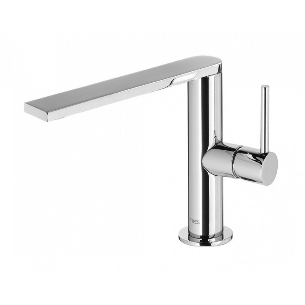 Смеситель для умывальника Tres MAX-Tres 06290503 поворотный с аэратором 150 мм (000009915)