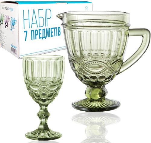 Набір для напоїв Elodia Вінтаж 6 шт. 340 мл та глечик 1,15 л - фото 3 Набір для напоїв Elodia Вінтаж 6 шт. 340 мл та глечик 1,15 л - фото 3