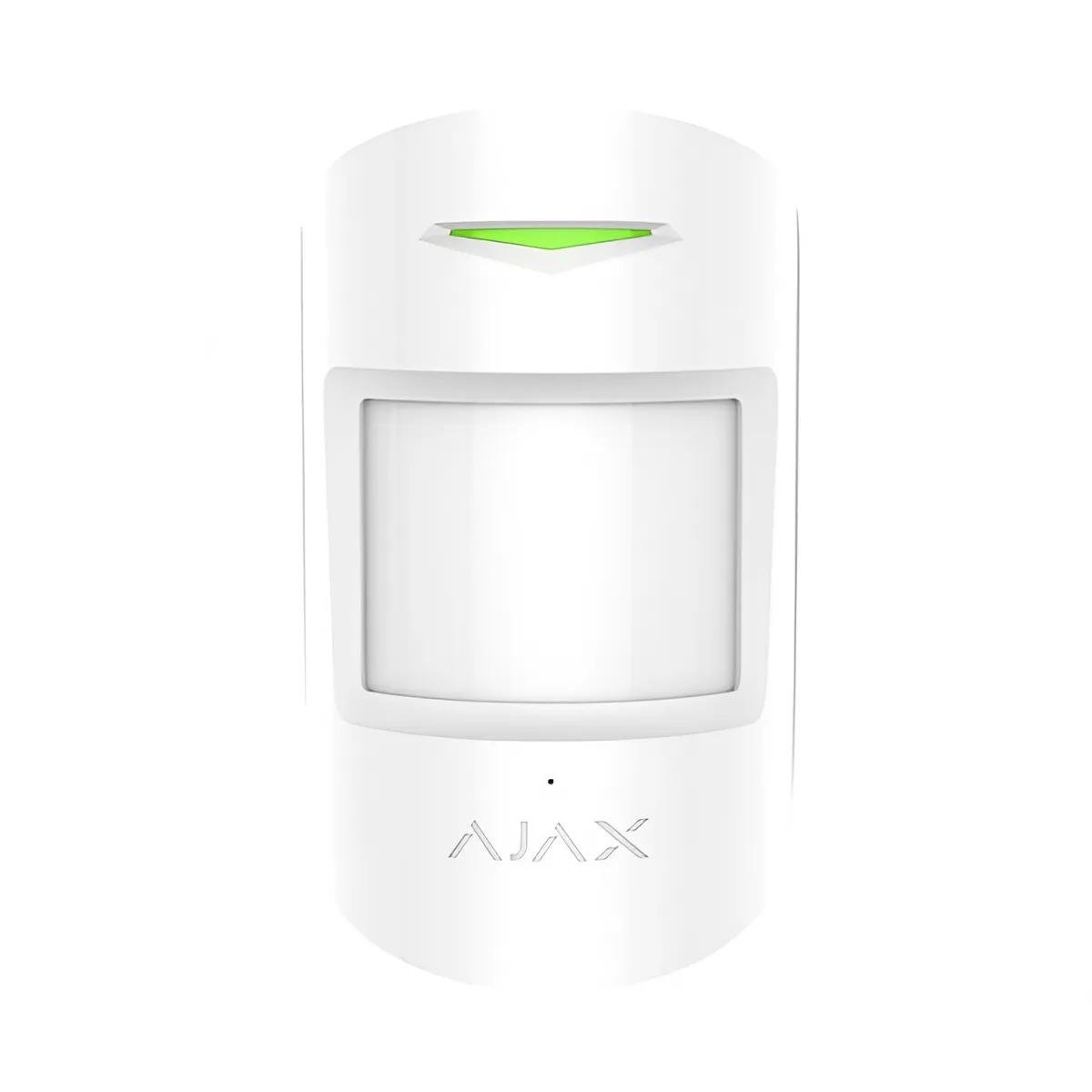Извещатель движения и разбития стекла беспроводной Ajax CombiProtect с защитой IP50 внутренний Белый (26075036)