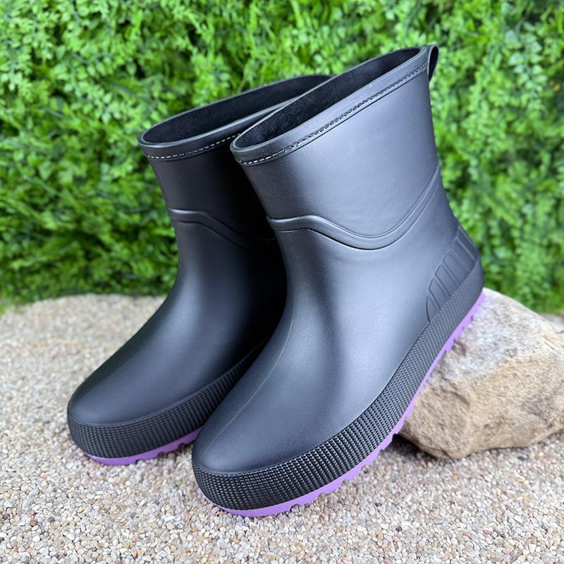 Чоботи гумові жіночі короткі Е-001502-1 p. 37 23,5 см Чорний (115845456) - фото 2 Чоботи гумові жіночі короткі Е-001502-1 p. 37 23,5 см Чорний (115845456) - фото 2