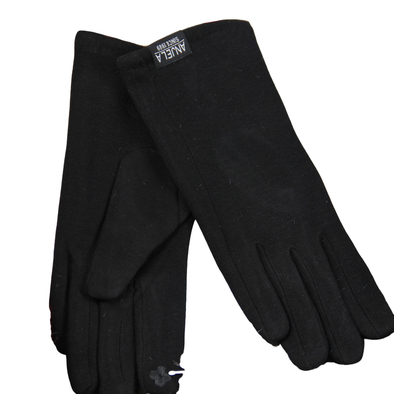 Перчатки женские Anjela сенсорные трикотажные на мехе шитые S-M (34104)