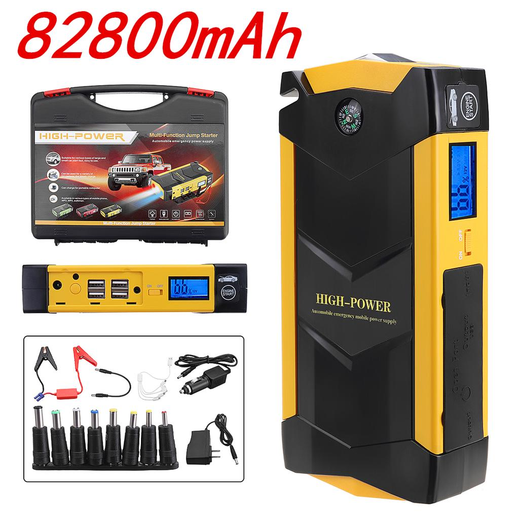 Пускозарядний автомобільний пристрій Jumpstarter TM-19B 5V/19V з акумулятором 82800 mAh та ліхтарем (8fe2a904) - фото 8