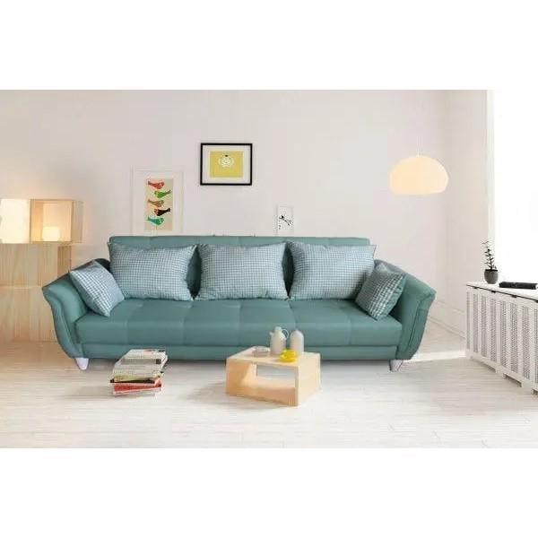 Диван раскладной ортопедический Шик Галичина Романтик дерево/текстиль Серо-зеленый