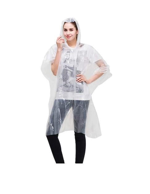 Плащ-дощовик одноразовий 120х65 см White (30219) - фото 2 Плащ-дощовик одноразовий 120х65 см White (30219) - фото 2