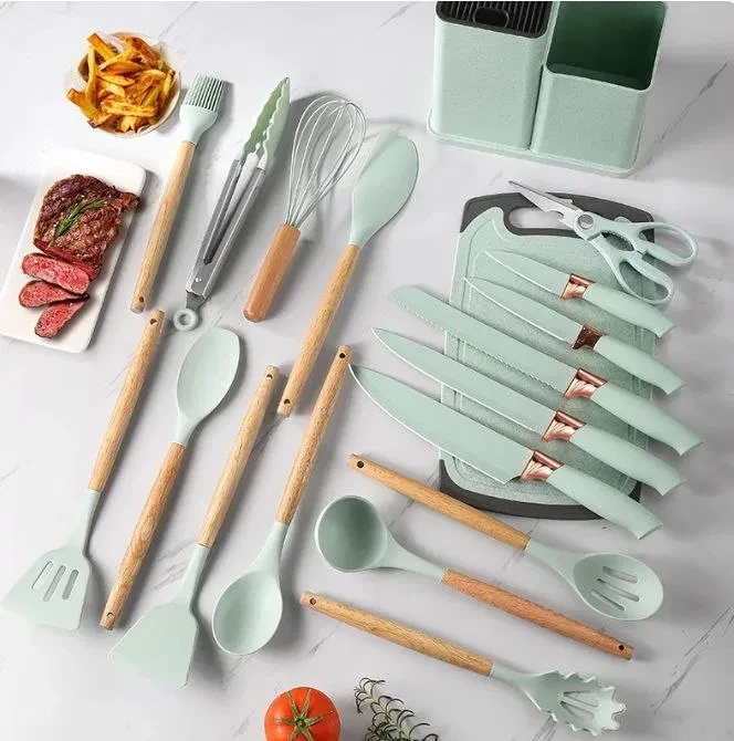 Набір ножів Zepline ZP-107 з подвійною підставкою та обробною дошкою (TURZP107) - фото 2 Набір ножів Zepline ZP-107 з подвійною підставкою та обробною дошкою (TURZP107) - фото 2