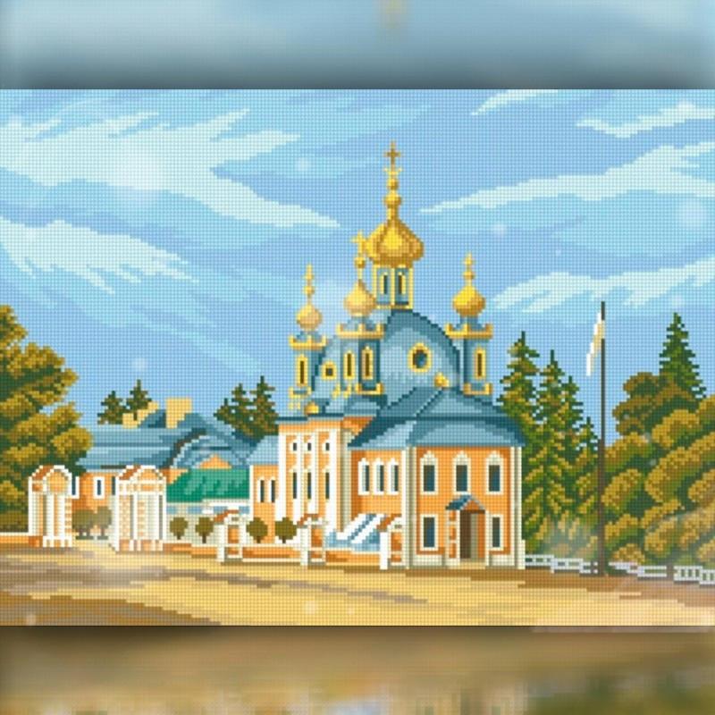 Алмазная вышивка The Wortex Diamonds Церковь 30x40 см TWD30037