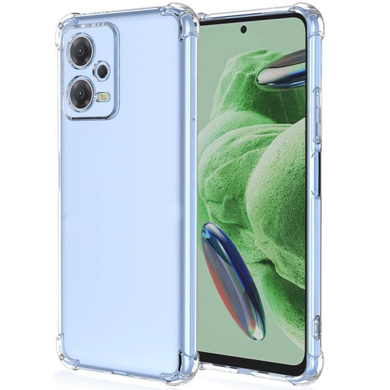 Противоударный TPU чехол GETMAN Ease logo усиленные углы Full Camera для Xiaomi Poco X5 5G / Redmi Note 12 5G Прозрачный (Безцветный)