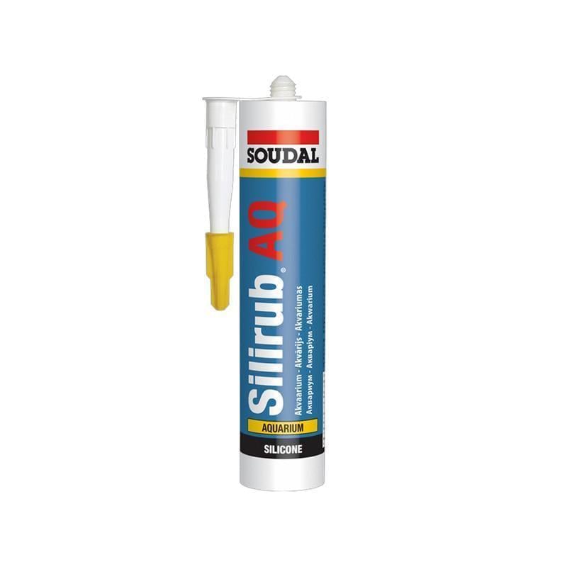 Клей-герметик силиконовый для аквариумов SOUDAL SILIRUB AQ 310 мл 3 шт. Черный (0000200000000063002)