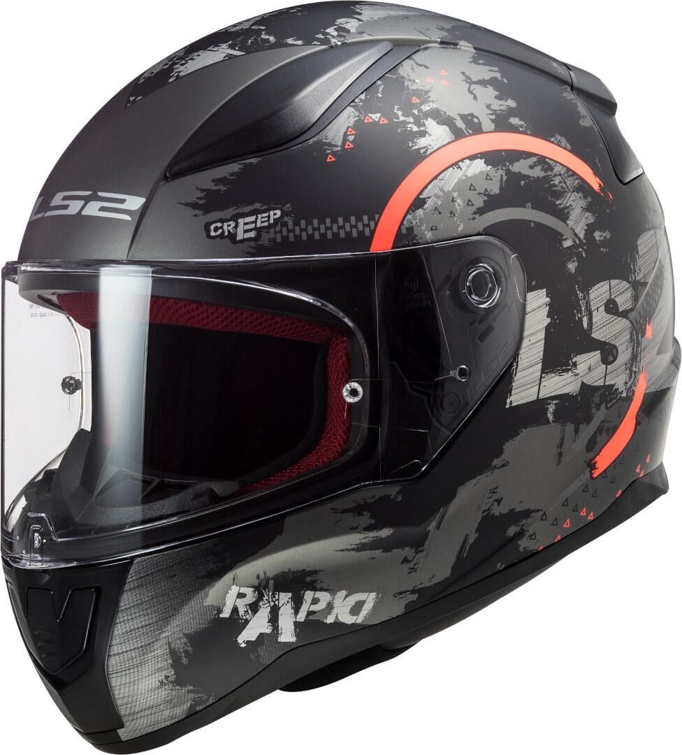 Мотошлем LS2 FF353 RAPID CIRCLE L Matt Titanium/Fluo Orange (14659)